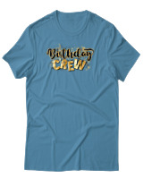T-Shirt Αντρικό - Birthday Crew - Color Thumbnail Τιρκουάζ