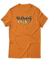 T-Shirt Αντρικό - Birthday Crew - Color Thumbnail Πορτοκαλί