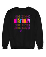 Φούτερ χωρίς κουκούλα - Birthday Girl - Color Thumbnail Μαύρο