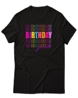 T-Shirt  Γυναικείο - Birthday Girl - Color Thumbnail Μαύρο
