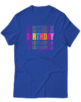 T-Shirt  Γυναικείο - Birthday Girl - Color Thumbnail Μπλέ Ρουά