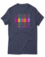 T-Shirt  Γυναικείο - Birthday Girl - Color Thumbnail Μπλέ Γκρί