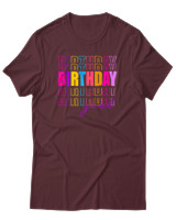 T-Shirt  Γυναικείο - Birthday Girl - Color Thumbnail Μπορντό