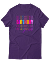 T-Shirt  Γυναικείο - Birthday Girl - Color Thumbnail Μώβ
