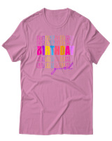 T-Shirt  Γυναικείο - Birthday Girl - Color Thumbnail Ροζ