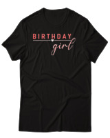 T-Shirt Αντρικό - Birthday Girl - Color Thumbnail Μαύρο