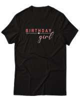 T-Shirt  Γυναικείο - Birthday Girl - Color Thumbnail Μαύρο