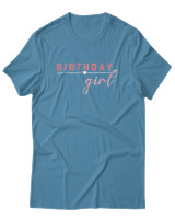 T-Shirt  Γυναικείο - Birthday Girl - Color Thumbnail Τυρκουάζ