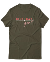 T-Shirt  Γυναικείο - Birthday Girl - Color Thumbnail Χακί