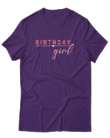 T-Shirt  Γυναικείο - Birthday Girl - Color Thumbnail Μώβ