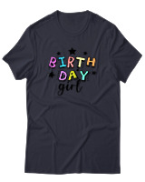 T-Shirt  Γυναικείο - Birthday Girl - Color Thumbnail Σκούρο Μπλέ