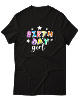 T-Shirt  Γυναικείο - Birthday Girl - Color Thumbnail Μαύρο