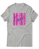 T-Shirt  Γυναικείο - Birthday Girl - Color Thumbnail Γκρί Μελανζέ