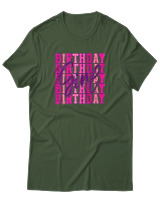 T-Shirt  Γυναικείο - Birthday Girl - Color Thumbnail Κυπαρισσί