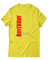 T-Shirt Αντρικό - Birthday Mode - Color Thumbnail Κίτρινο