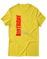 T-Shirt Αντρικό - Birthday Mode - Color Thumbnail Χρυσό Κίτρινο