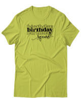 T-Shirt Αντρικό - Birthday Squad - Color Thumbnail Λαχανί