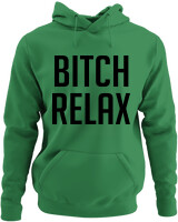 Φούτερ με κουκούλα - Bitch Relax - Color Thumbnail Kelly Green