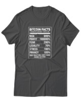 T-Shirt Αντρικό - Bitcoin Facts - Color Thumbnail Ανθρακί