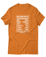 T-Shirt Αντρικό - Bitcoin Facts - Color Thumbnail Πορτοκαλί