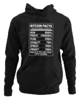 Φούτερ με κουκούλα Αντρικό - Bitcoin Facts - Color Thumbnail Μαύρο