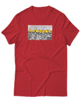 T-Shirt Αντρικό - Bitcoin Hang Out - Color Thumbnail Κόκκινο