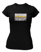 T-Shirt Στενή Γραμμή Γυναικείο - Bitcoin Hang Out - Color Thumbnail Μαύρο