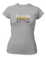 T-Shirt Στενή Γραμμή Γυναικείο - Bitcoin Hang Out - Color Thumbnail Γκρι Μελανζέ