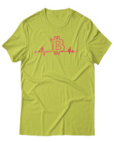 T-Shirt Αντρικό - Bitcoin Heartbeat - Color Thumbnail Λαχανί