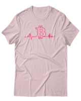 T-Shirt Αντρικό - Bitcoin Heartbeat - Color Thumbnail Απαλό Ροζ