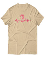 T-Shirt Αντρικό - Bitcoin Heartbeat - Color Thumbnail Μπεζ