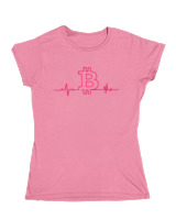 Κοριτσίστικο Κοντομανικο Παιδικό - Bitcoin Heartbeat - Color Thumbnail Ροζ