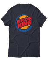 T-Shirt Αντρικό - Bitcoin King - Color Thumbnail Σκούρο Μπλε