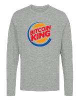 Μακρυμάνικο Μακό Αντρικό - Bitcoin King - Color Thumbnail Γκρι Μελανζέ