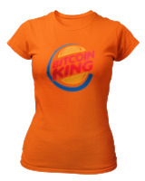 T-Shirt Στενή Γραμμή Γυναικείο - Bitcoin King - Color Thumbnail Πορτοκαλί
