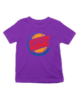 T-Shirt  Παιδικό - Bitcoin King - Color Thumbnail Σκούρο Μωβ