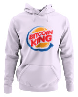 Φούτερ με κουκούλα Αντρικό - Bitcoin King - Color Thumbnail Lilac