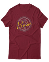 T-Shirt Αντρικό - Bitcoin Money Gold - Color Thumbnail Σκούρο Κόκκινο