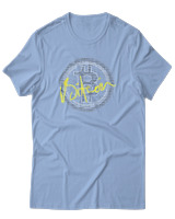T-Shirt Αντρικό - Bitcoin Money Gold - Color Thumbnail Γαλάζιο