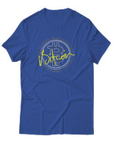 T-Shirt Αντρικό - Bitcoin Money Gold - Color Thumbnail Μπλε Ρουά