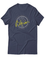 T-Shirt Αντρικό - Bitcoin Money Gold - Color Thumbnail Μπλε Γκρι