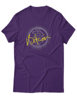 T-Shirt Αντρικό - Bitcoin Money Gold - Color Thumbnail Σκούρο Μωβ