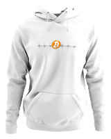 Φούτερ με κουκούλα Αντρικό - Bitcoin Sign - Color Thumbnail ΄Ασπρο