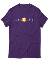 T-Shirt Αντρικό - Bitcoin Sign - Color Thumbnail Σκούρο Μωβ