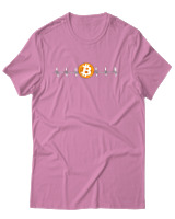 T-Shirt Αντρικό - Bitcoin Sign - Color Thumbnail Ροζ