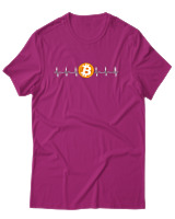 T-Shirt Αντρικό - Bitcoin Sign - Color Thumbnail Φουξια