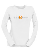 Μακρυμάνικο Μακό Γυναικείο - Bitcoin Sign - Color Thumbnail 'Ασπρο
