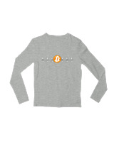 Μακρυμάνικο Μακό Παιδικό - Bitcoin Sign - Color Thumbnail Γκρι Μελανζέ