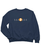 Φούτερ χωρίς κουκούλα Παιδικό - Bitcoin Sign - Color Thumbnail Σκούρο Μπλε