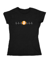 Κοριτσίστικο Κοντομανικο Παιδικό - Bitcoin Sign - Color Thumbnail Μαύρο